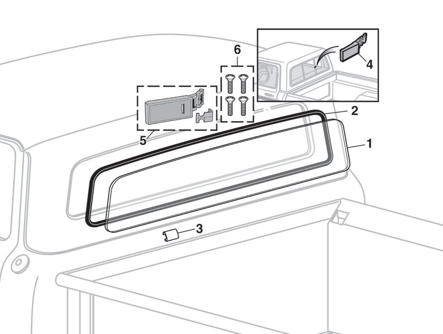 Ford F Series 1967-1972 Custom Rear Window Seal 49-9273