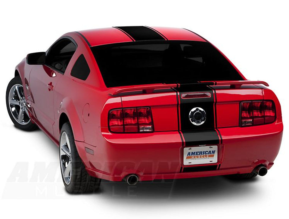 Super Snake Style Stripes Gloss Black 05-2014 Mustang