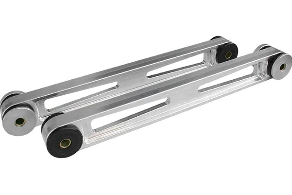 STEEDA S197 MUSTANG BILLET REAR LOWER CONTROL ARMS - W/ LOGO POLY ENDS (2005-2014)