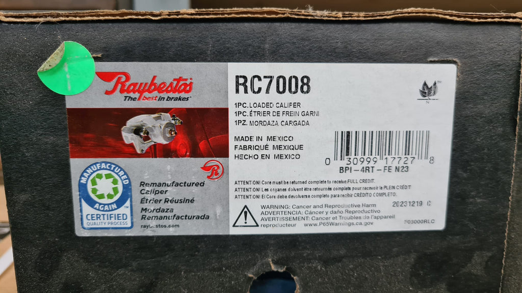 Raybestos R-Line Reman Loaded Caliper &amp; Bracket Assy
