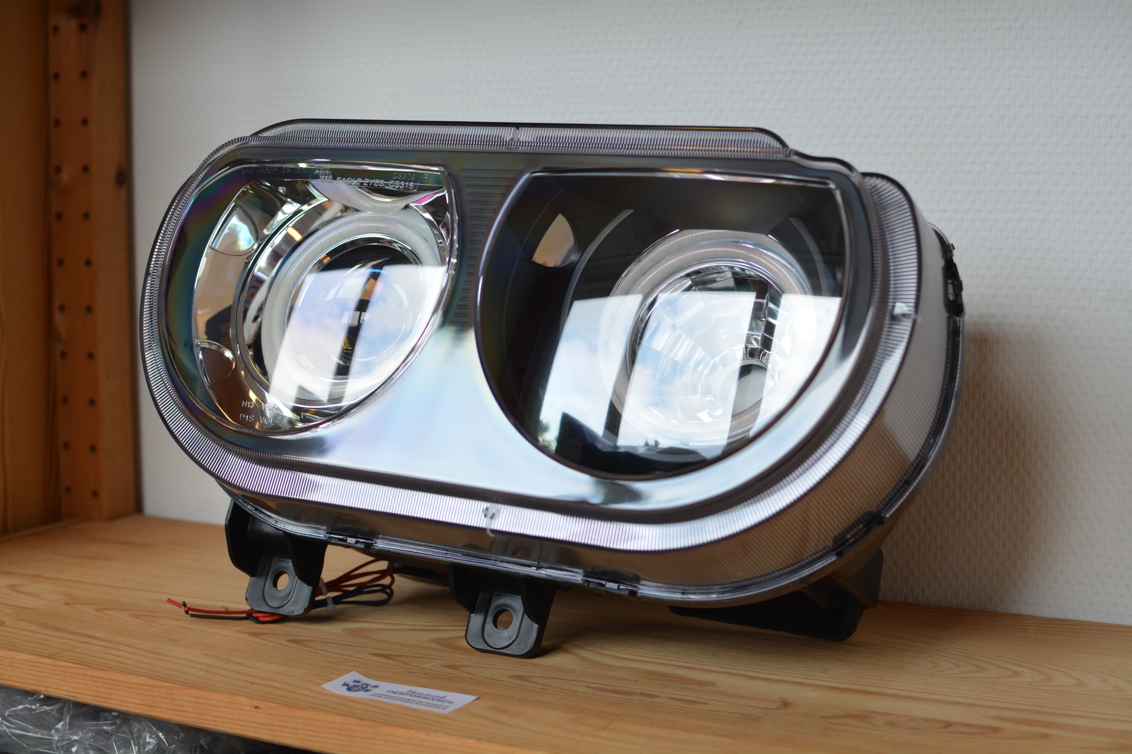 Raxiom Halo LED headlights Dodge Challenger 08-14