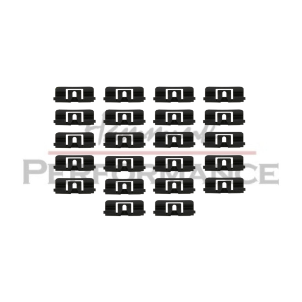 Ford Mustang Foxbody 1979–1993 hatchback achterruit sierlijst clip set E2ZZ‑6142413