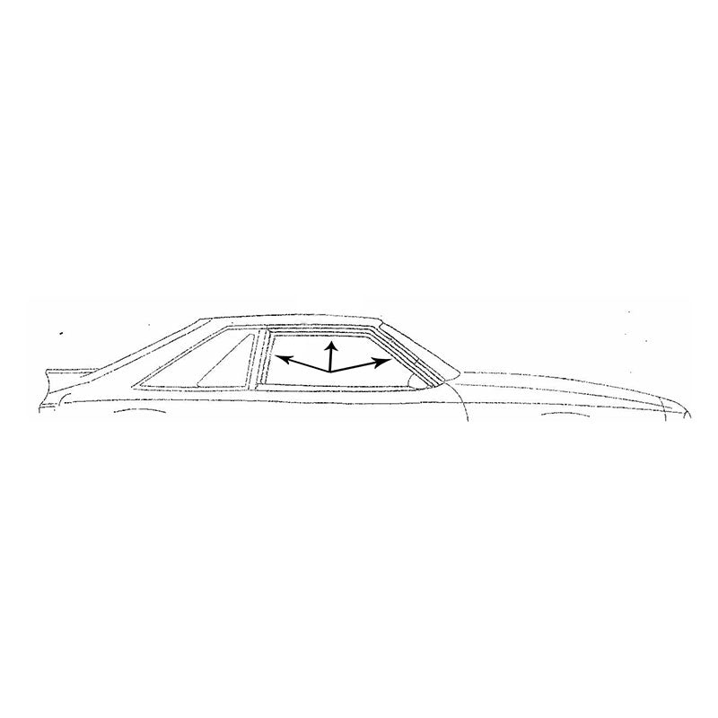 Ford Mustang Foxbody 1979–1993 rechter deur-run‑channel E9ZZ‑6121596